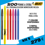 KIT 5 BIC® • 500 penne a sfera