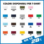 KIT 10 • 1 t-shirt cotone + 1 tazza